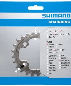 Shimano XT Plateau Pour FC-M780 24 Dents (AE)