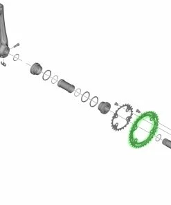 Shimano DEORE FC-M4100-2/M4100-B2 2x10 Vitesses Plateau -Accessoires Vélo Soldes Shimano DEORE FC M4100 2 M4100 B2 2x10 fach Kettenblatt Y0LE98010 b