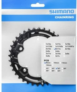 Shimano DEORE FC-M5100-2/M5100-B2 2x11 Vitesses Plateau -Accessoires Vélo Soldes Shimano DEORE FC M5100 2 M5100 B2 36T Kettenblatt Y0LB98010 a
