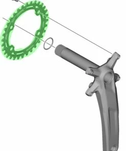 Shimano DEORE FC-M5100 Plateau 10/11 Vitesses -Accessoires Vélo Soldes Shimano DEORE FC M5100 Kettenblatt