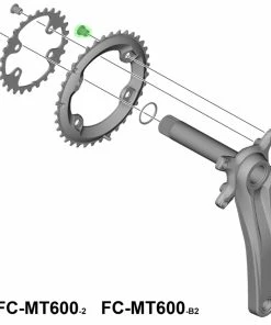 Shimano Vis De Plateau Pour FC-MT600-2/MT610 (4 Pièces) -Accessoires Vélo Soldes Shimano Kettenblattschrauben fur FC MT600 2