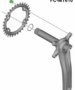 Shimano Vis De Plateau Pour FC-MT600-2/MT610 (4 Pièces) -Accessoires Vélo Soldes Shimano Kettenblattschrauben fur FC MT610