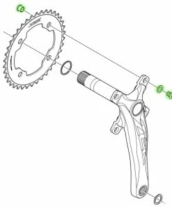 Shimano ZEE Vis De Plateau Pour FC-M640/M645 (4 Pièces) -Accessoires Vélo Soldes Shimano ZEE Kettenblattschrauben fur FC M640 M645 4 Stuck Y1NG98050 m