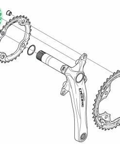 Shimano DEORE Plateau 10 Vitesses Pour FC-M590 24 Dents (AE) 5 Shimano DEORE Plateau 10 Vitesses Pour FC-M590 24 Dents (AE) -Accessoires Vélo Soldes Shimano Deore Kettenblatt FC M590 10 24 Zahne AE Y1LV24000