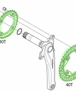Shimano Plateau SLX / DEORE Pour FC-M672/M622/M612 -Accessoires Vélo Soldes Shimano SLX DEORE Kettenblatt FC M672 M622 M612 20036751 dtSvJn0b5xassc