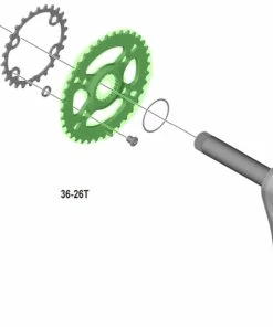 Shimano SLX FC-M7100 Plateau 2x12 Vitesses 7 Shimano SLX FC-M7100 Plateau 2x12 Vitesses -Accessoires Vélo Soldes Shimano SLX FC M7100 2x12 fach Kettenblatt Y0JB98010 c