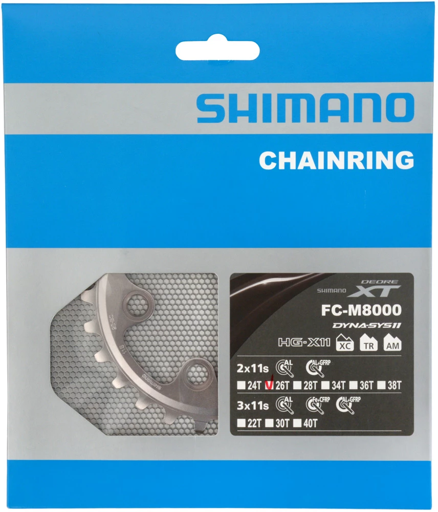 Shimano Plateau XT FC-M8000 2 Vitesses 26T (BC) 5 Shimano Plateau XT FC-M8000 2 Vitesses 26T (BC) – Image 3