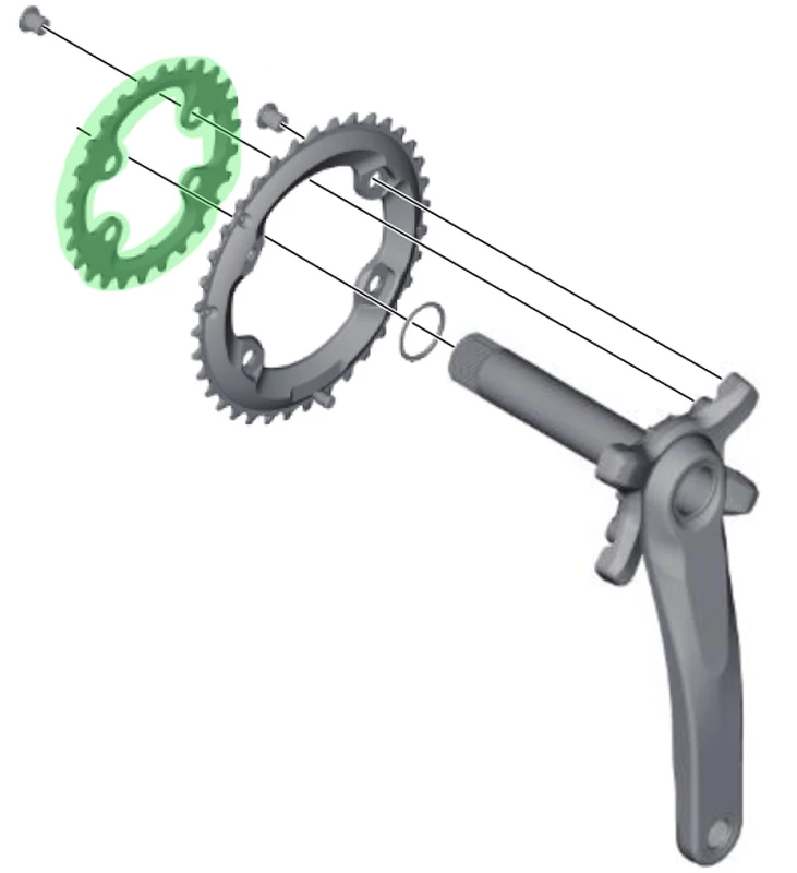 Shimano XT FC-M8000 Plateau 2 Vitesses 28 Dents (BD) 4 Shimano XT FC-M8000 Plateau 2 Vitesses 28 Dents (BD) – Image 2