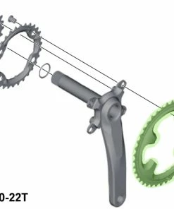 Shimano XT Plateau 3 Vitesses Pour FC-M8000 40 Dents (BA) -Accessoires Vélo Soldes Shimano XT 3 fach Kettenblatt FC M8000 40 Zahne BA Y1RL98050 c