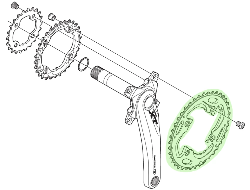 Shimano Plateau XT Pour FC-M780 42T (AE) 4 Shimano Plateau XT Pour FC-M780 42T (AE) – Image 2