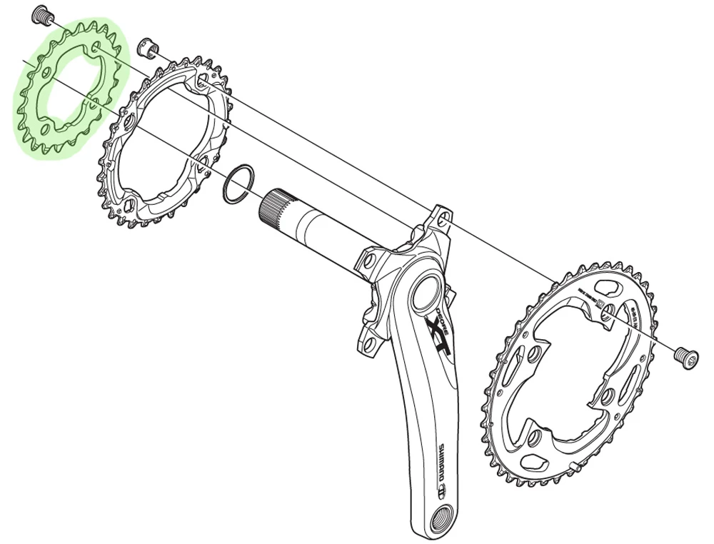 Shimano XT Plateau Pour FC-M782 22 Dents (AN) 4 Shimano XT Plateau Pour FC-M782 22 Dents (AN) – Image 2
