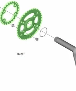 Shimano XT/SLX FC-M8100/M7100 Plateau 2x12 Vitesses -Accessoires Vélo Soldes Shimano XT SLX FC M8100 M7100 2x12 fach Kettenblatt