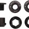 Wolf Tooth Components Vis De Plateaux 1 Fois (4 Pièces) -Accessoires Vélo Soldes Wolf Tooth Kettenblattschrauben fur 1 fach Kurbel 4CBCN06BLK