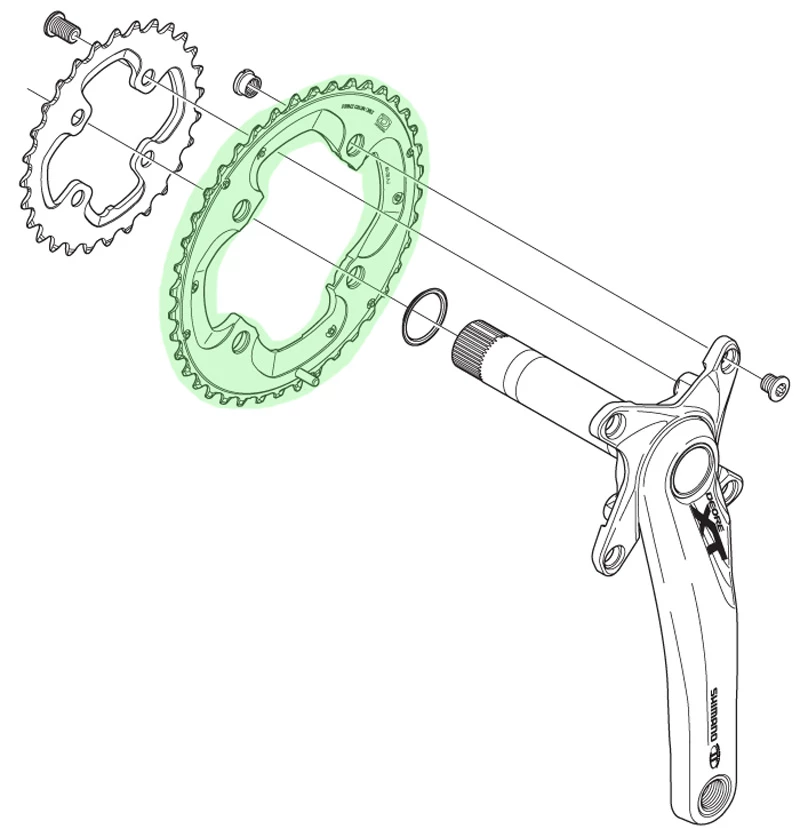 Shimano XT Plateau Pour FC-M785 40 Dents (AJ) 4 Shimano XT Plateau Pour FC-M785 40 Dents (AJ) – Image 2