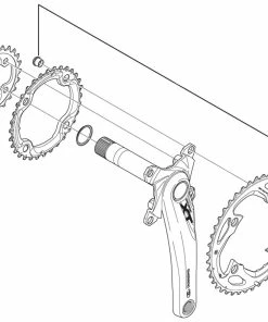 Shimano 105/XT Vis De Plateau Intérieur -Accessoires Vélo Soldes Y1MM98100 a