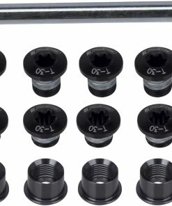 FSA Boulons De Plateaux Torx Noir (12 Piéces)