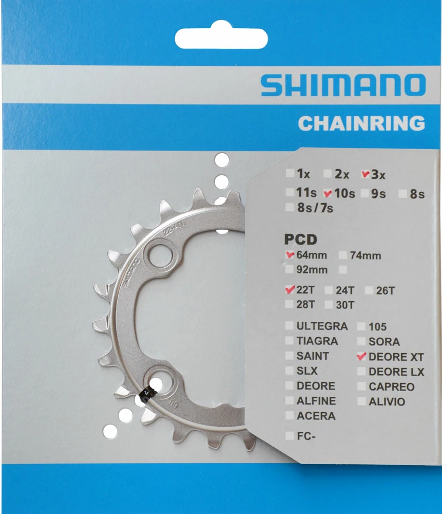 Shimano XT Plateau Pour FC-M782 22 Dents (AN) 3 Shimano XT Plateau Pour FC-M782 22 Dents (AN)